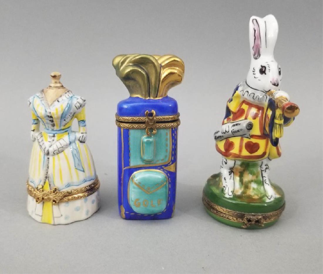 Three Signed French Limoges Porcelain Boxes (1 of 10)