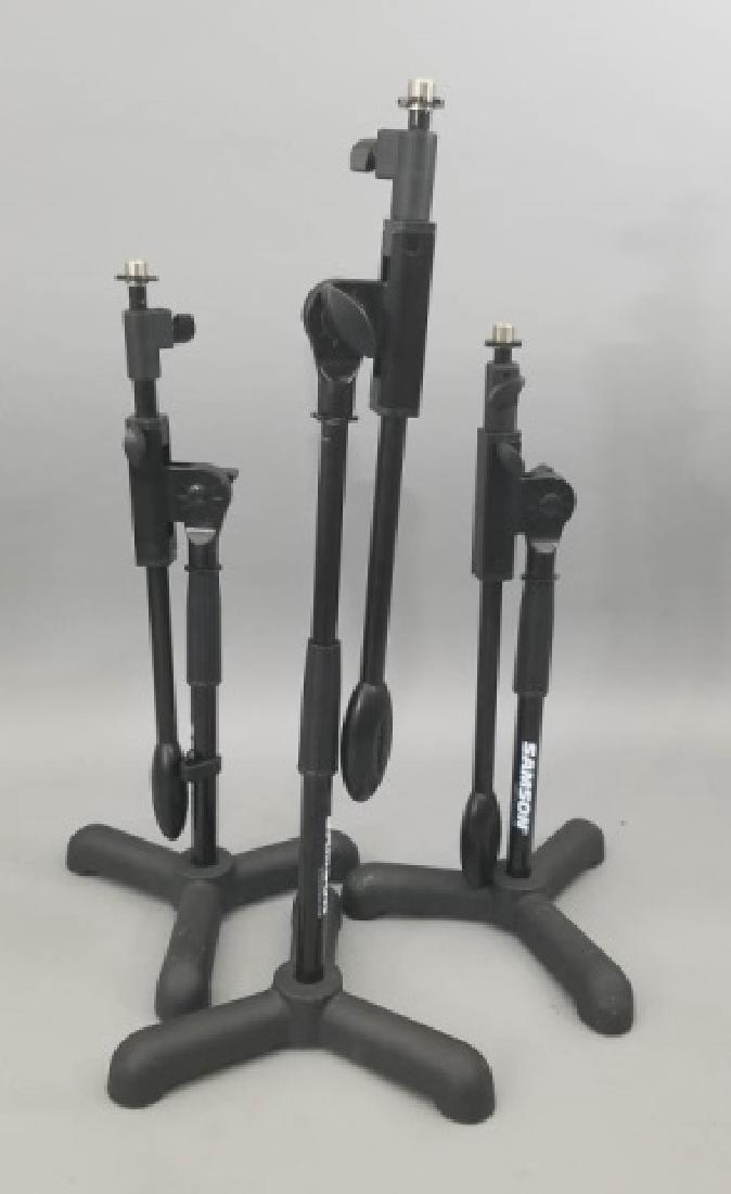 3 Samson Mini Boom 14" Stands with Tripod Base (1 of 5)