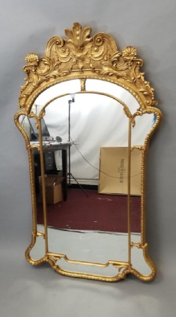 Large Scale Baroque Style Gold Framed Wall Mirror (1 of 7)
