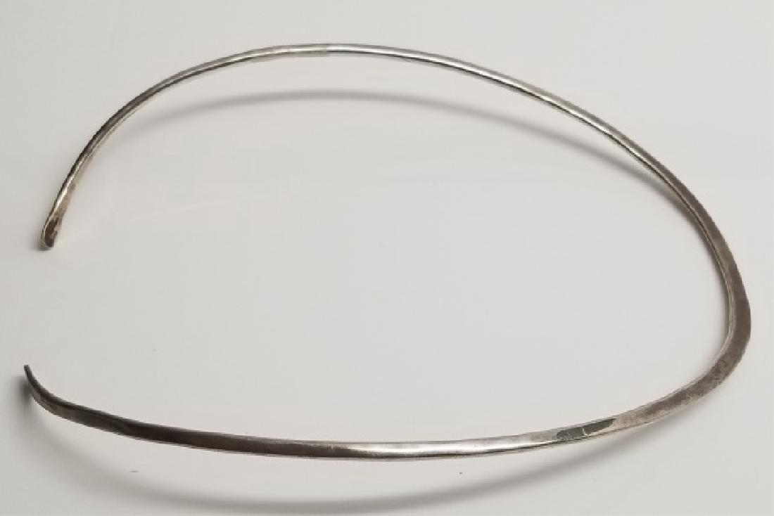 Sterling Silver Open Wire Torque Collar Necklace (1 of 6)