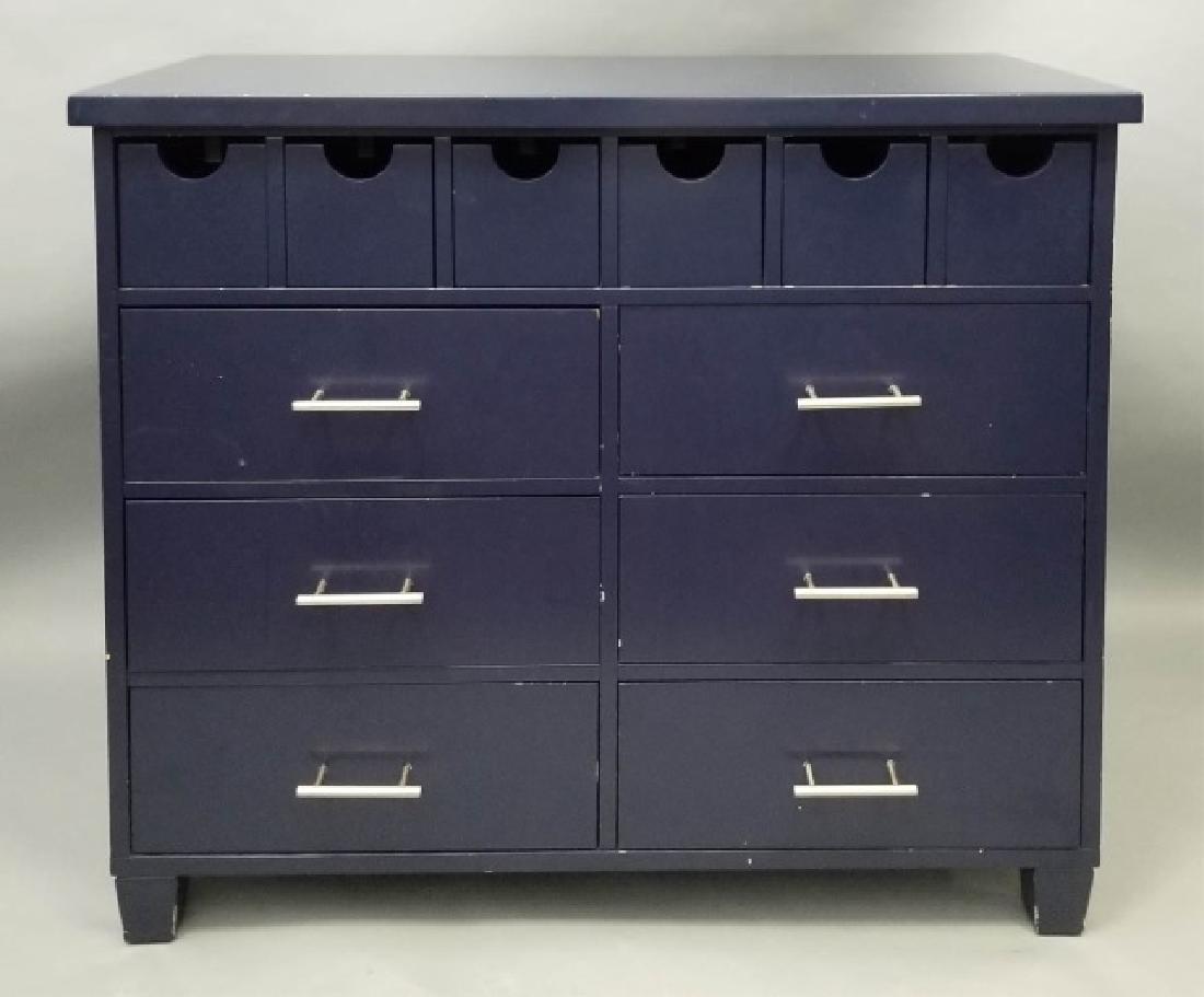 Pottery Barn Navy Blue Contemporary Dresser (1 of 7)