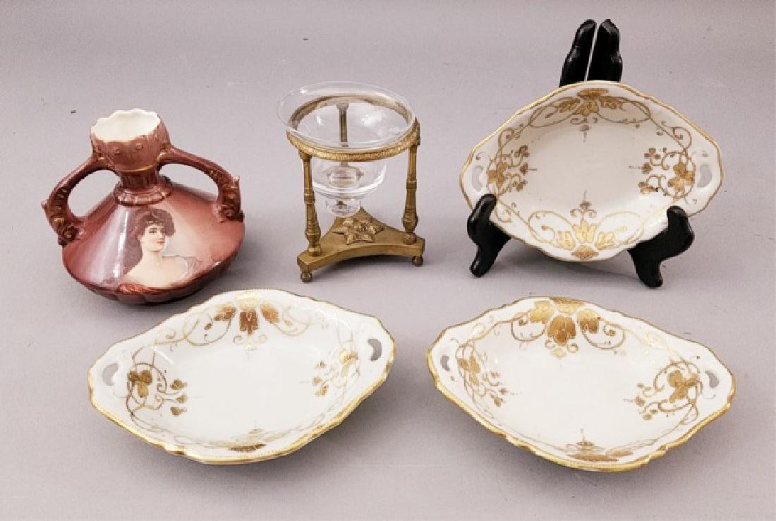 Table Articles - Ormolu Candlestick, Vase & Bowls (1 of 10)
