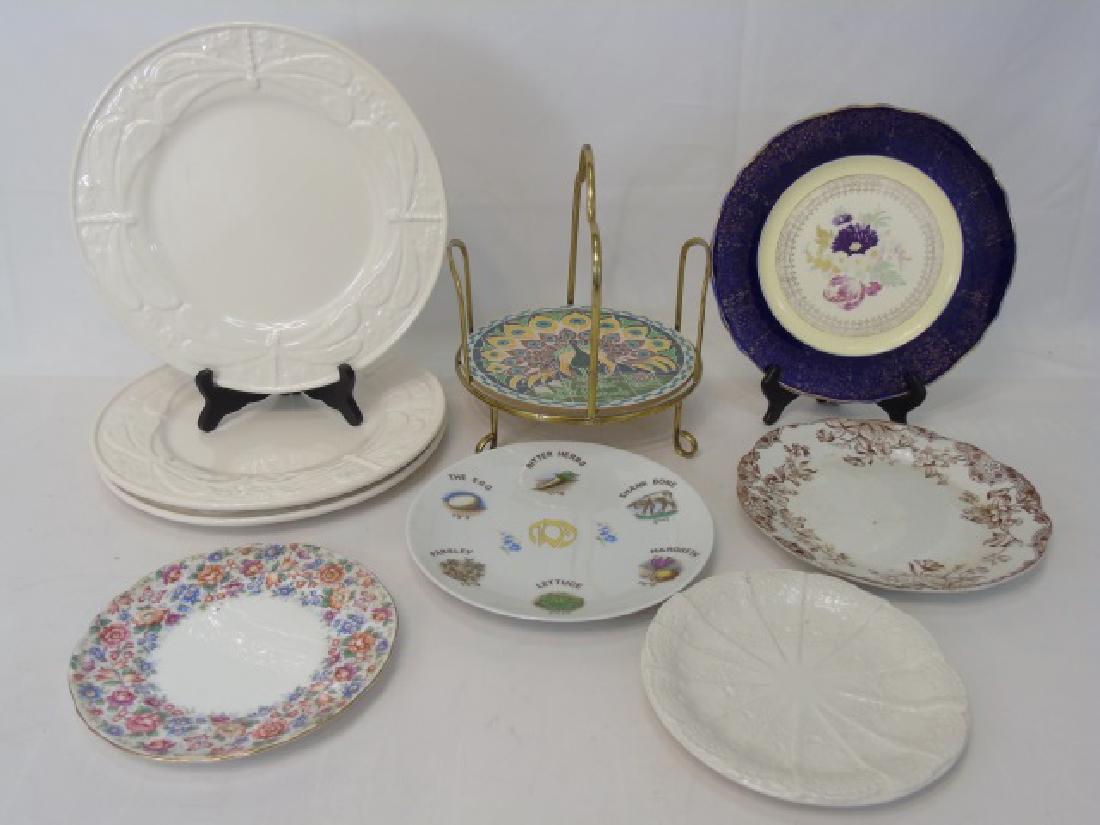 8 Assorted Plates and Harrod's Plate Stacker (1 of 3)