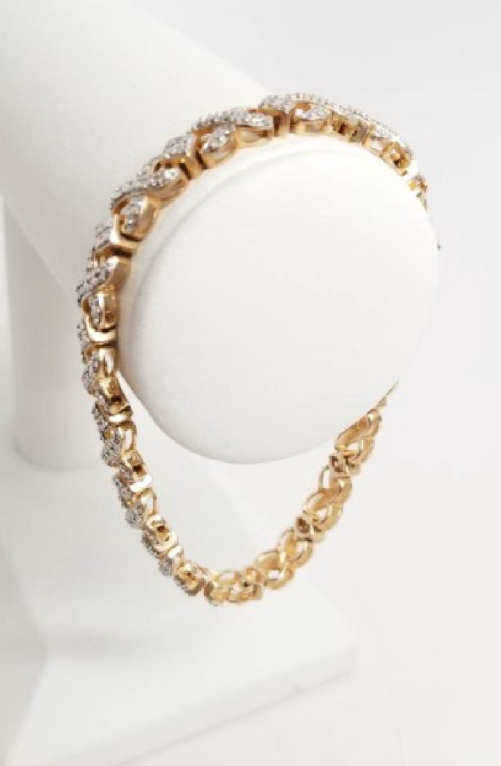 Vintage Vermeil Sterling Silver "Tennis Bracelet" (1 of 7)