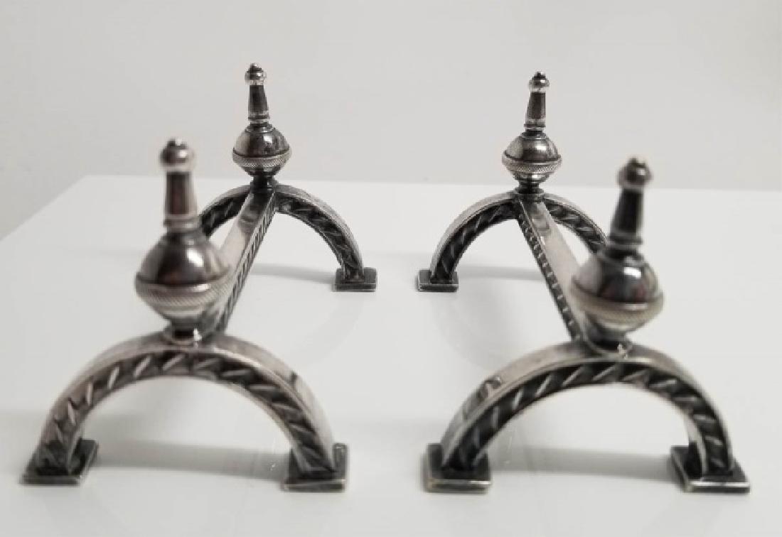 Pr Antique William Hutton Sons Silver Knife Rests (1 of 8)