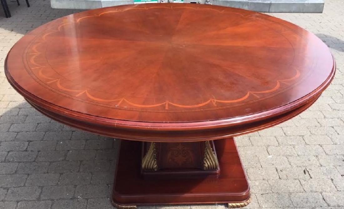 Quality Contemporary Pedestal Base Dining Table (1 of 5)