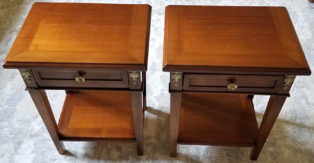 Pair Empire Style End Tables / Night Stands (1 of 6)