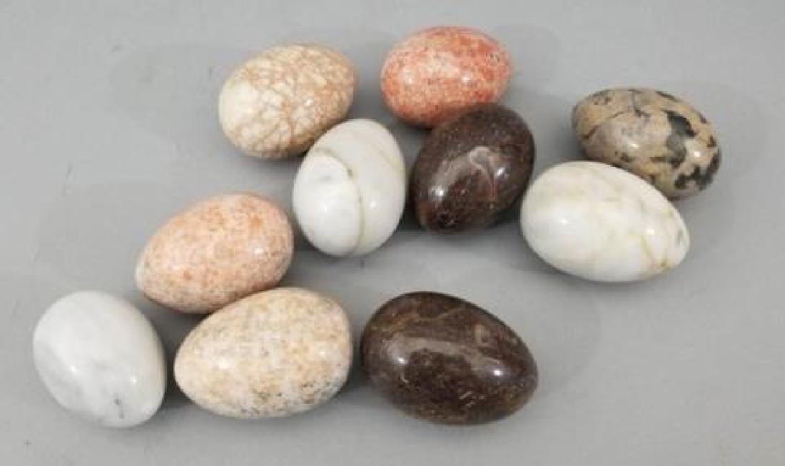 Italian Carved Stone Specimen & Marble Egg Statues (1 of 10)
