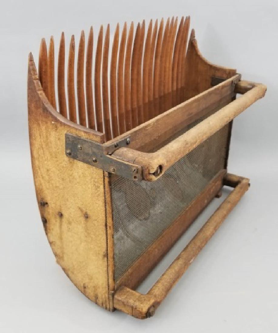Large Antique Wood & Tin Cranberry Scoop (1 of 6)