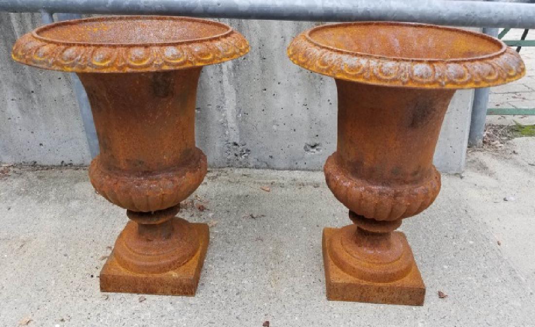 Cast Iron Victorian / Neo Classical Garden Urns (1 of 6)