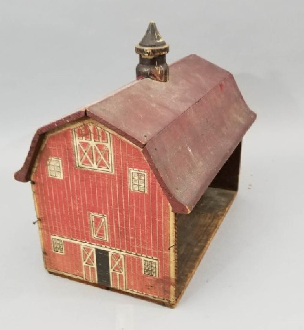 Antique Lithographed Wood Toy Barn Dollhouse Size (1 of 6)