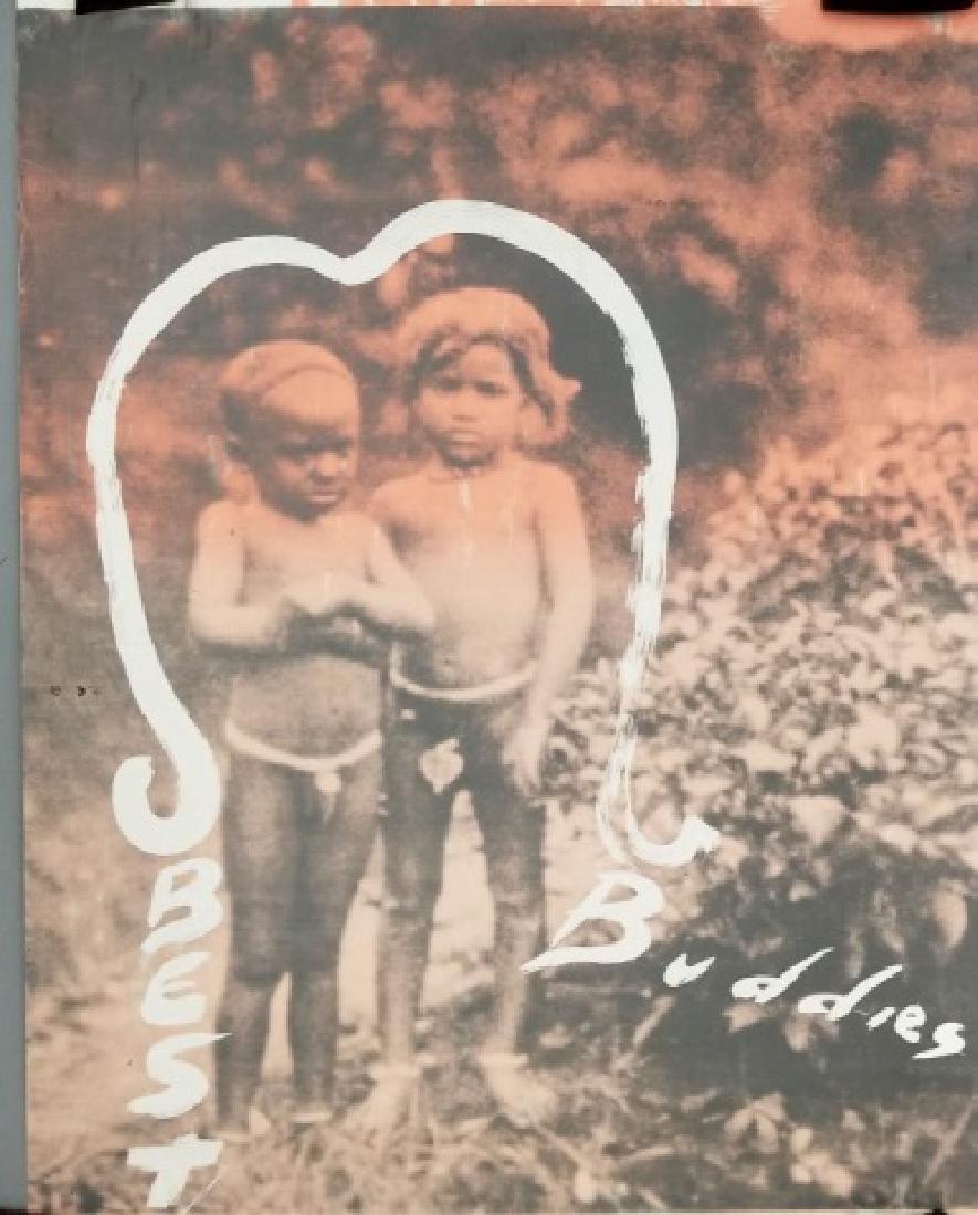 Julian Schnabel 'Best Buddies' Poster - 1992: Julian Schnabel 'Best Buddies' Poster - 1992, on heavy stock paper. Measures 57 x 43 inches.