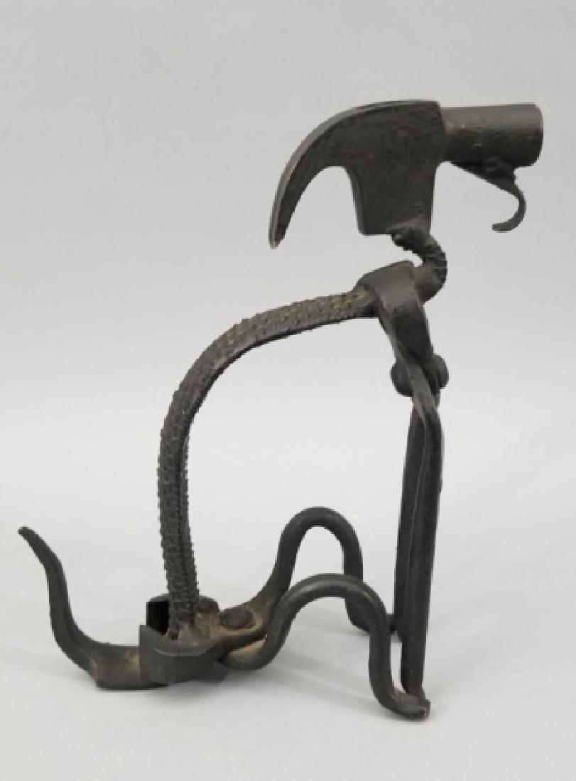 Handmade Repurposed Metal Dog Table Statue (1 of 7)