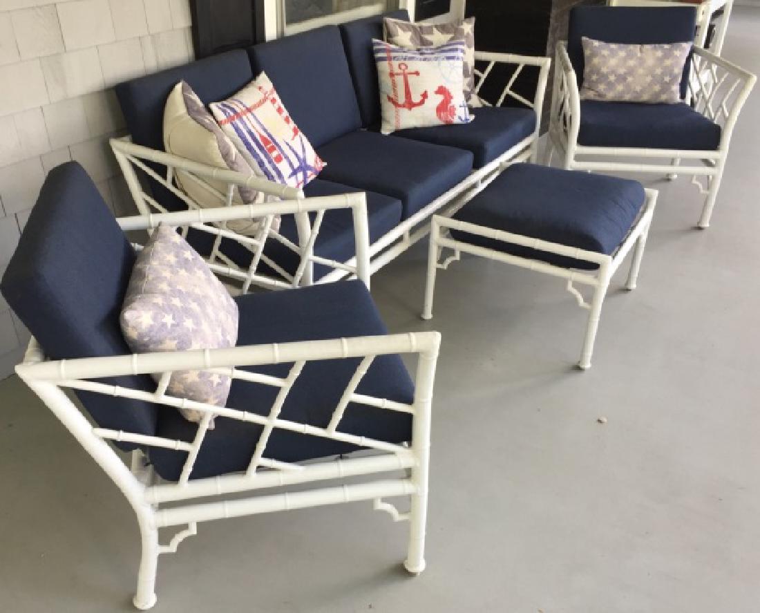 Contemporary Faux Bamboo Garden / Sun Room Set (1 of 6)