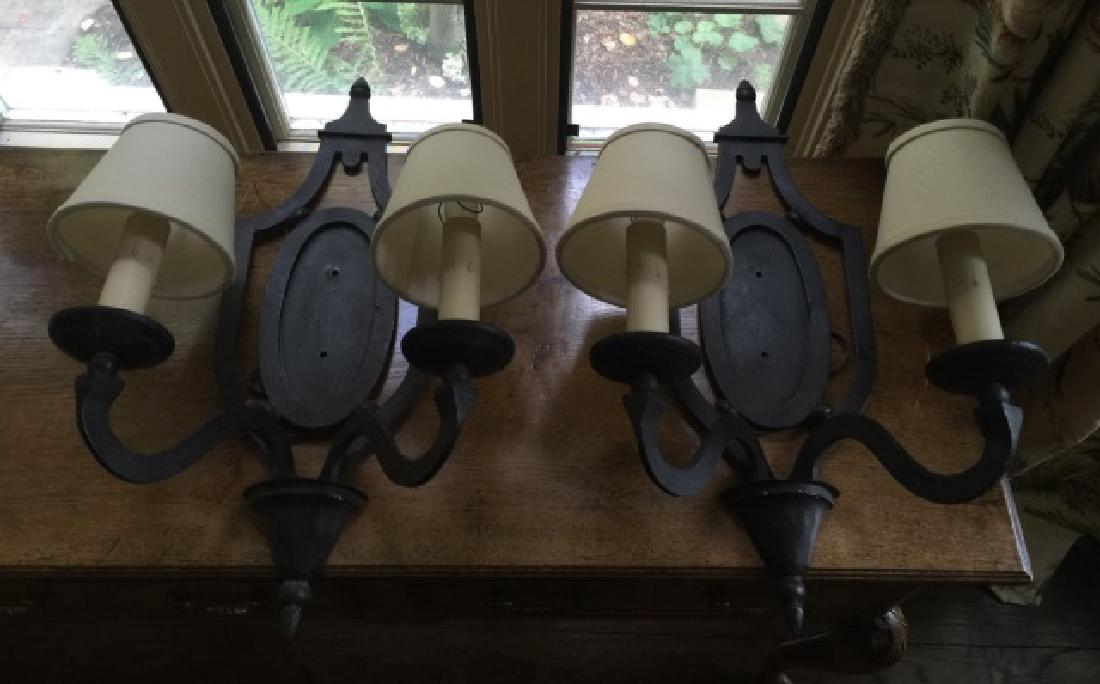 Pr Paul Ferrante Designer Shield Form Wall Sconces (1 of 5)