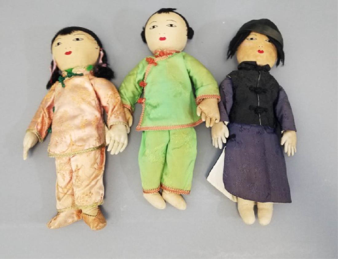 Three Chinese Ada Luma Handmade Cloth Dolls (1 of 10)
