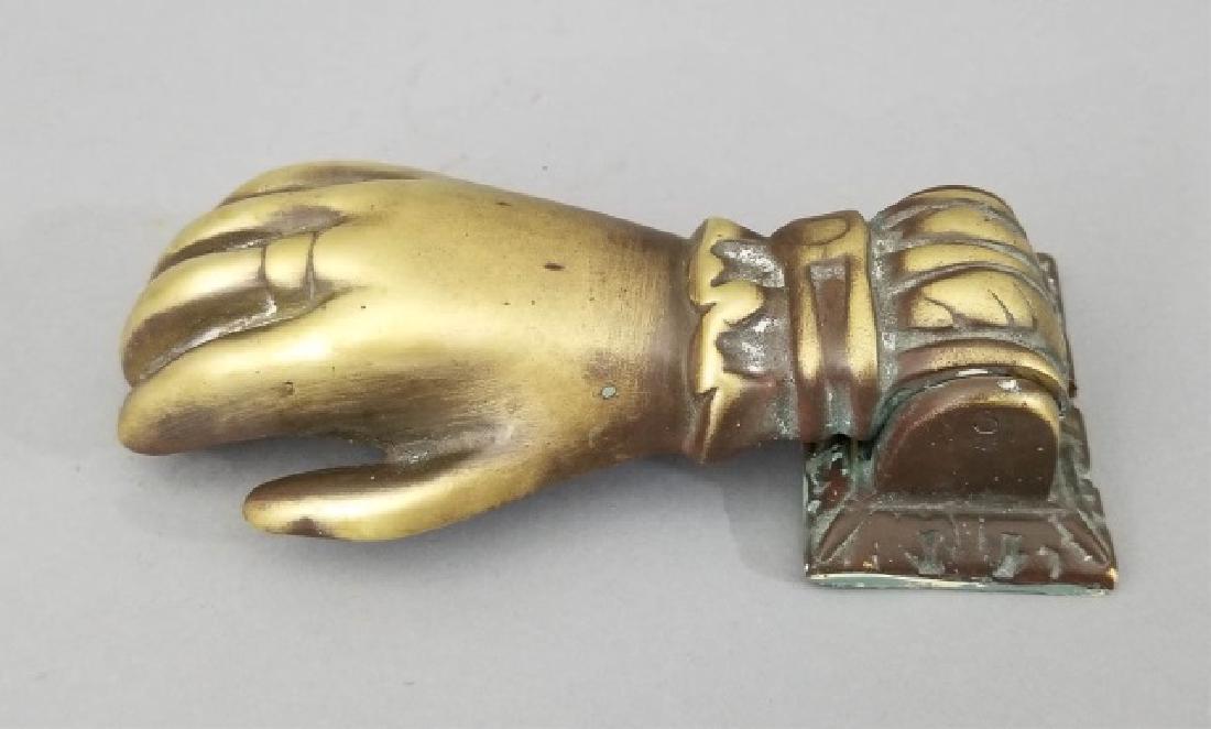 Antique 19th C Ormolu Figural Door Knocker (1 of 8)