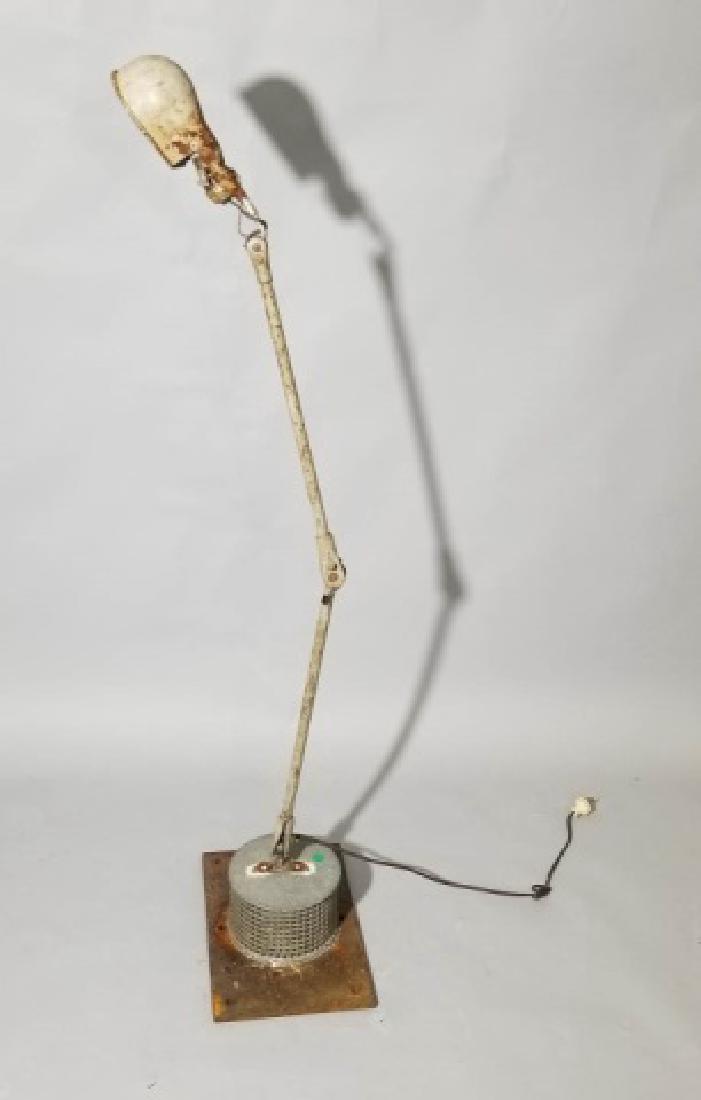 Vintage Industrial Painted Metal Hinge-Neck Lamp (1 of 6)