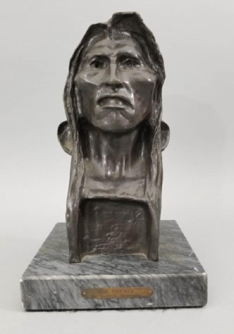 Frederic Remington Bronze Native American Indian (1 of 8)