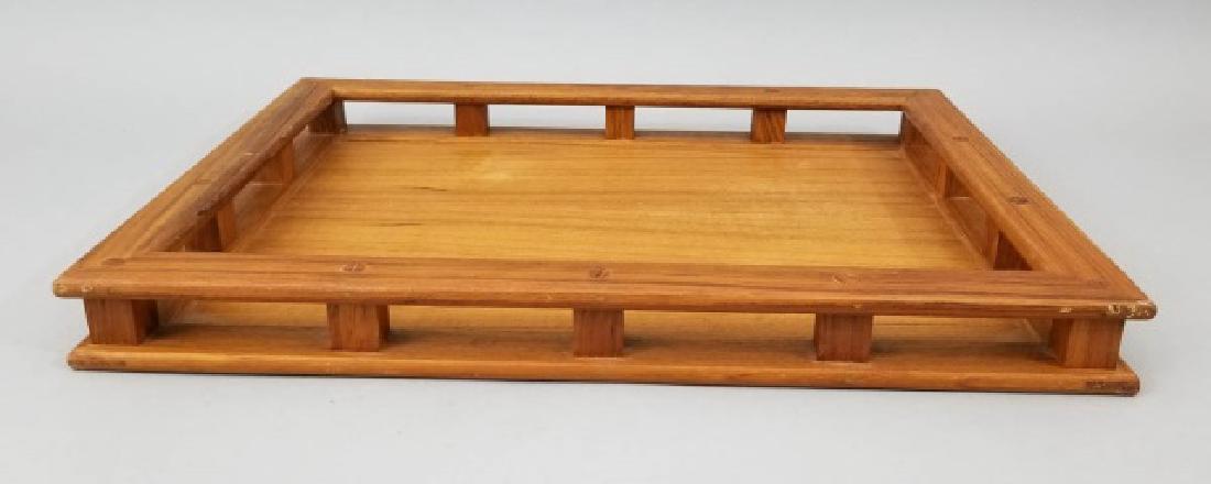 Mid Century Teak Wood Serving Tray Branded Dansk (1 of 8)