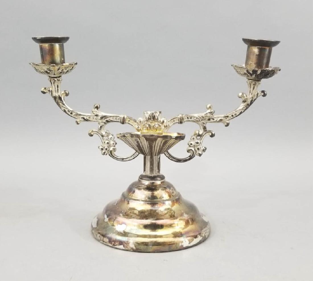 Antique Catholic Double Candelabra Holy Water Font (1 of 7)