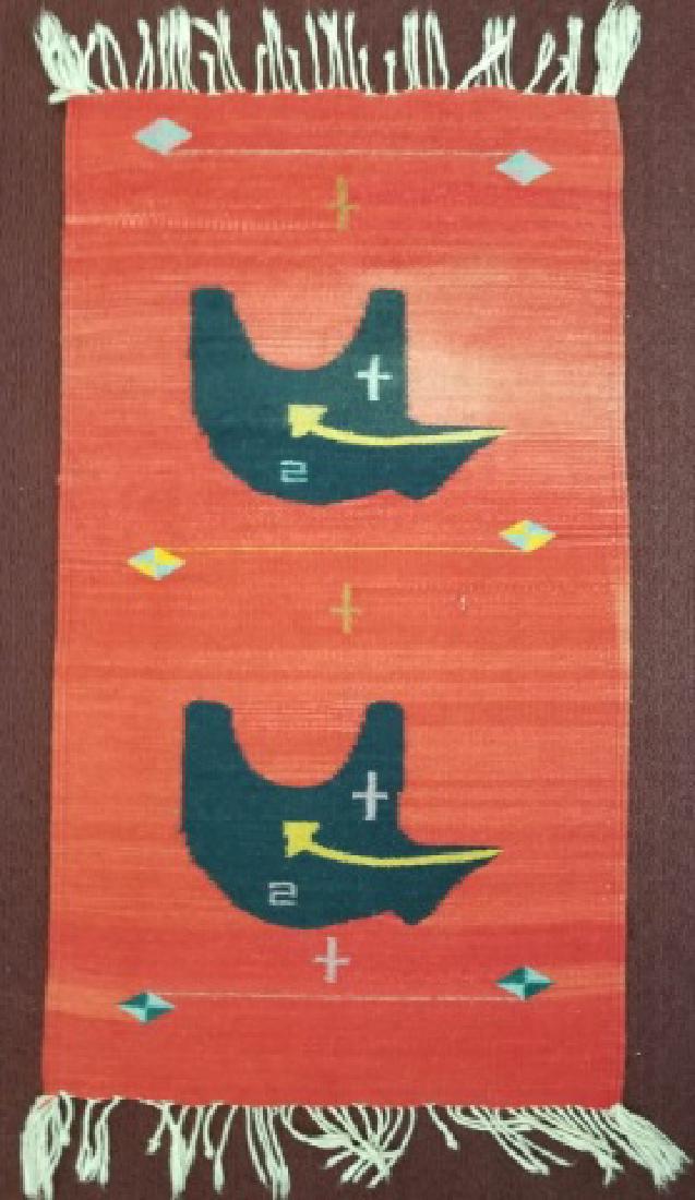 Bright Red Native American Indian Saddle Blanket (1 of 8)