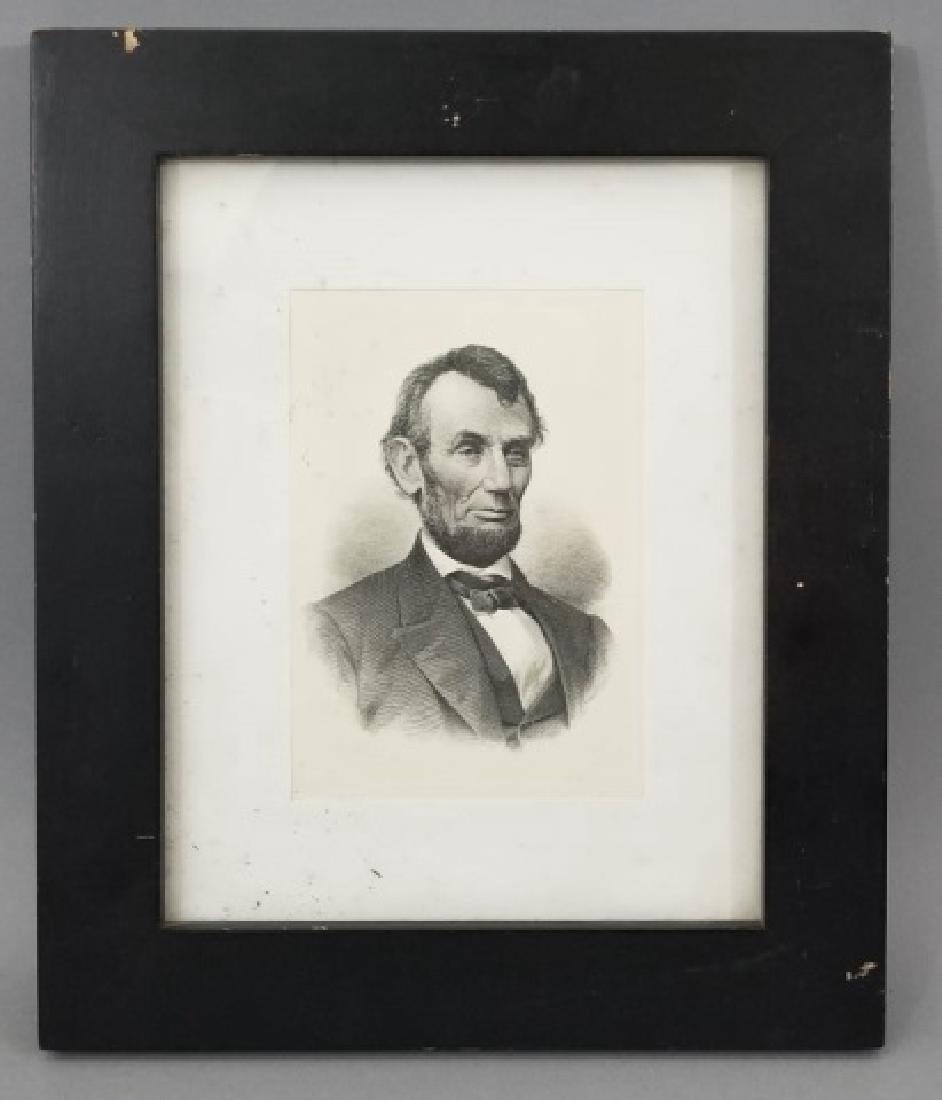 Framed Abraham Lincoln Engraving of M W Baldwin (1 of 7)