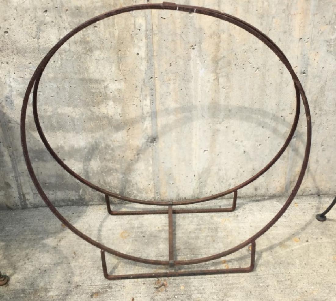Large Wrought Iron Fireplace Wood / Log Holder (1 of 3)