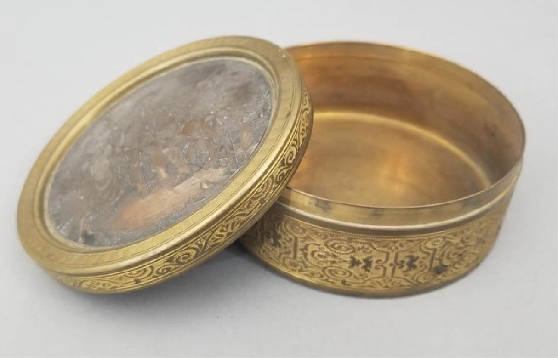 Antique French Silver & Ormolu Jewelry / Table Box (1 of 5)