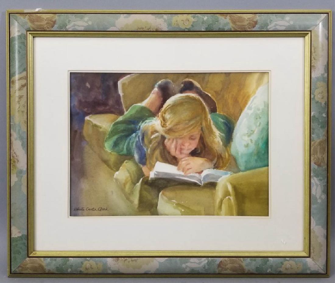 Framed Watercolor Signed by Roberta Clark (1 of 6)