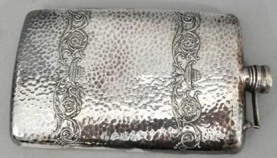 Large Hammered Neo Classical Design Liquor Flask (1 of 8)