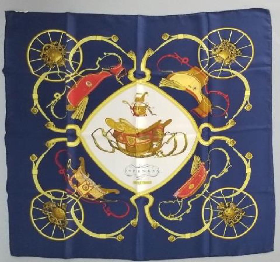 Hermes Silk Scarf "Springs" in Original Orange Box (1 of 8)