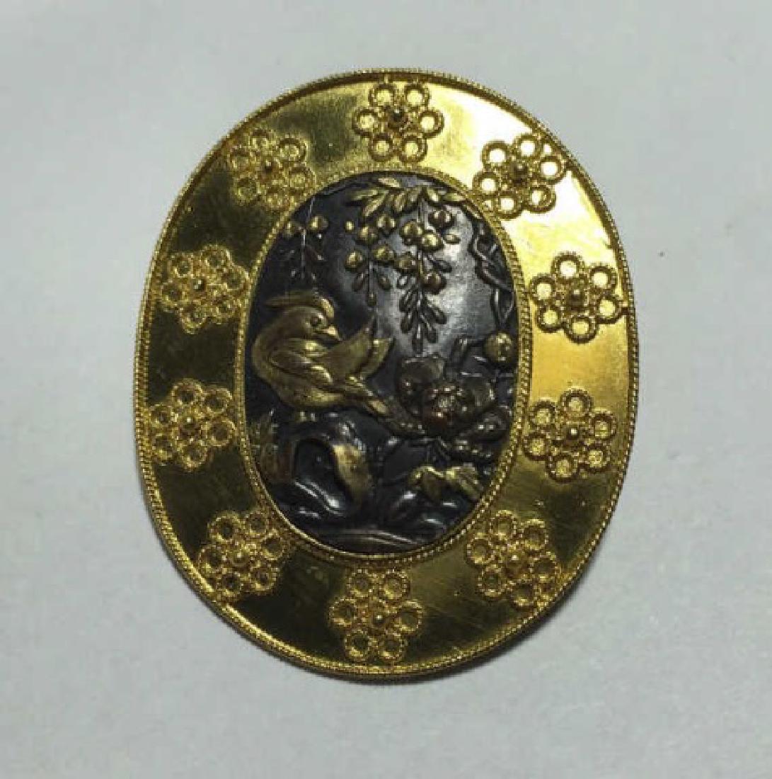 Estate Castellani 15kt Yellow Gold Brooch / Pin (1 of 4)