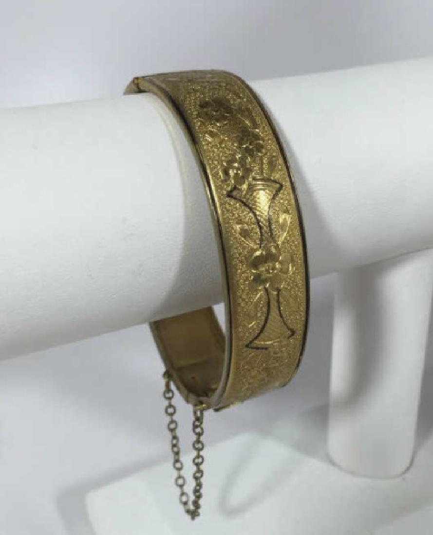 Antique 19th C Victorian Gold & Enamel Bracelet (1 of 5)