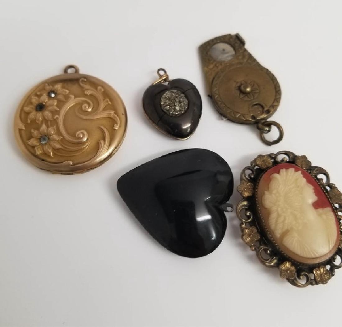 Estate Jewelry Lot of Antique Necklace Pendants (1 of 8)