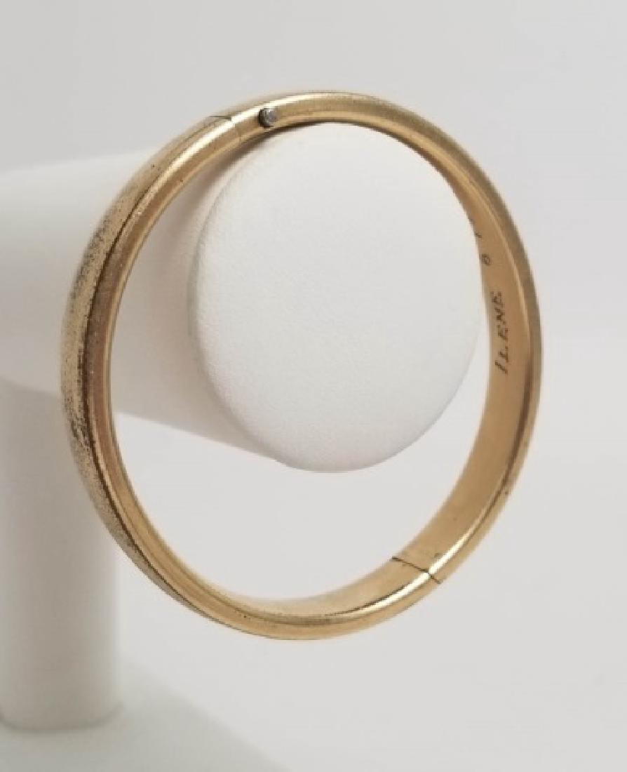 Estate Vintage Yellow Gold Filled Bangle Bracelet (1 of 5)