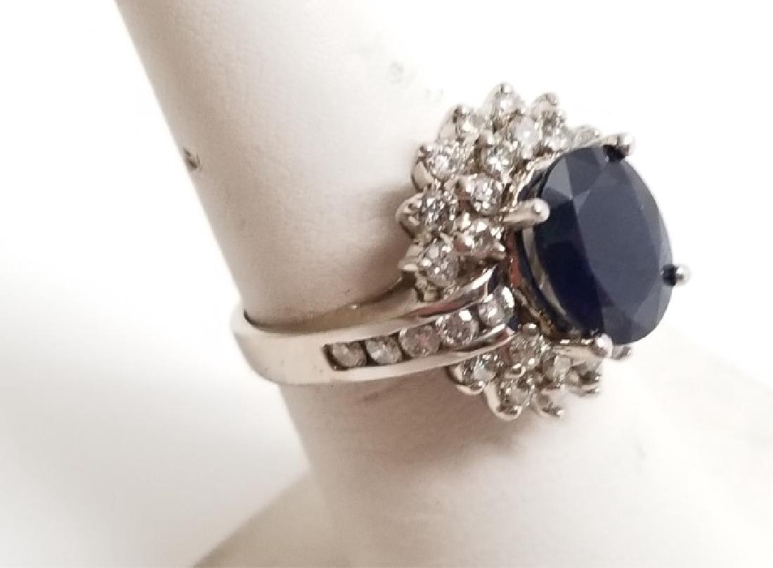 Estate 1 Carat Diamond & 3 Carat Sapphire Ring (1 of 8)