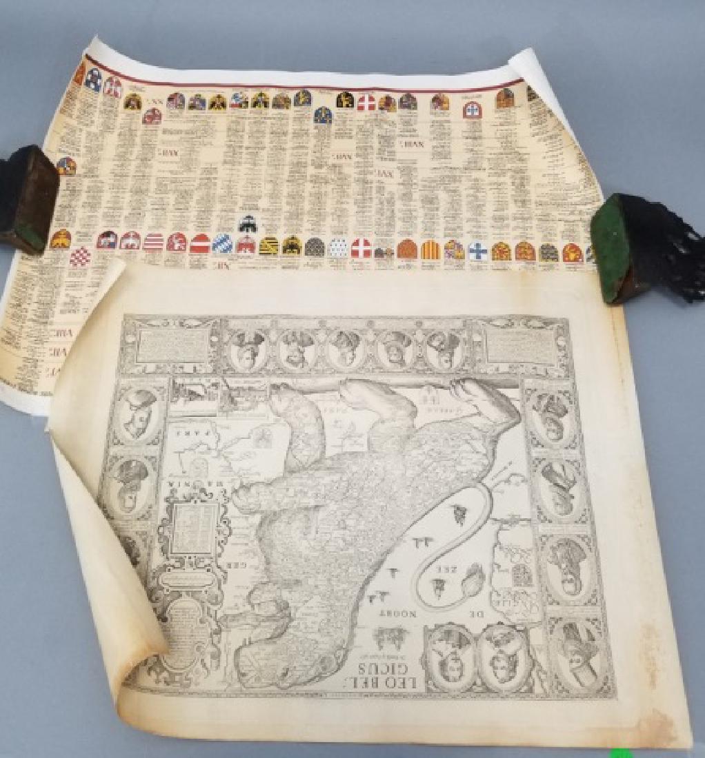 Unframed Leo Belgicus Abstract from Antique Map (1 of 10)