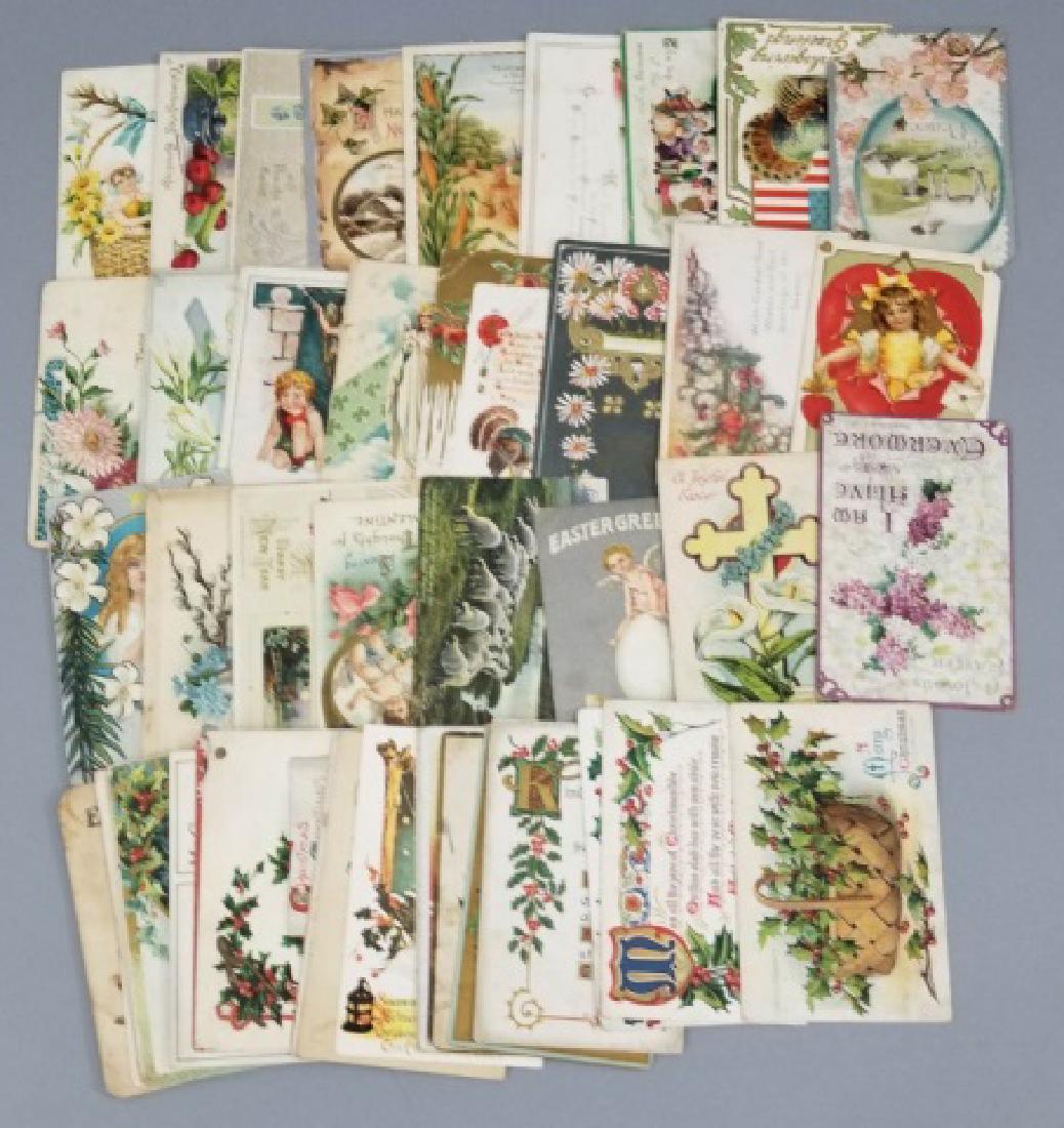 Antique Holiday Post Cards 23 Christmas 25 Holiday (1 of 10)