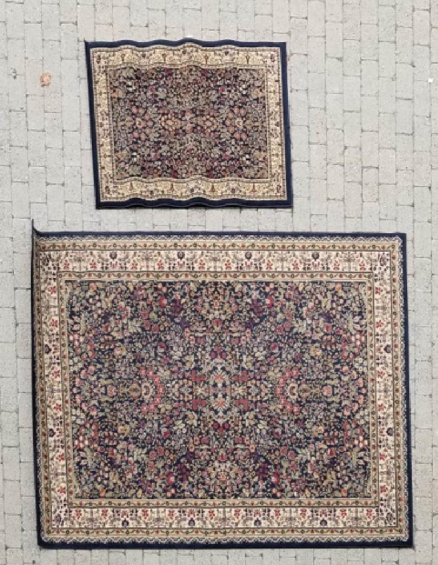 Large Oriental Style Wool Rug & Matching Doormat (1 of 6)