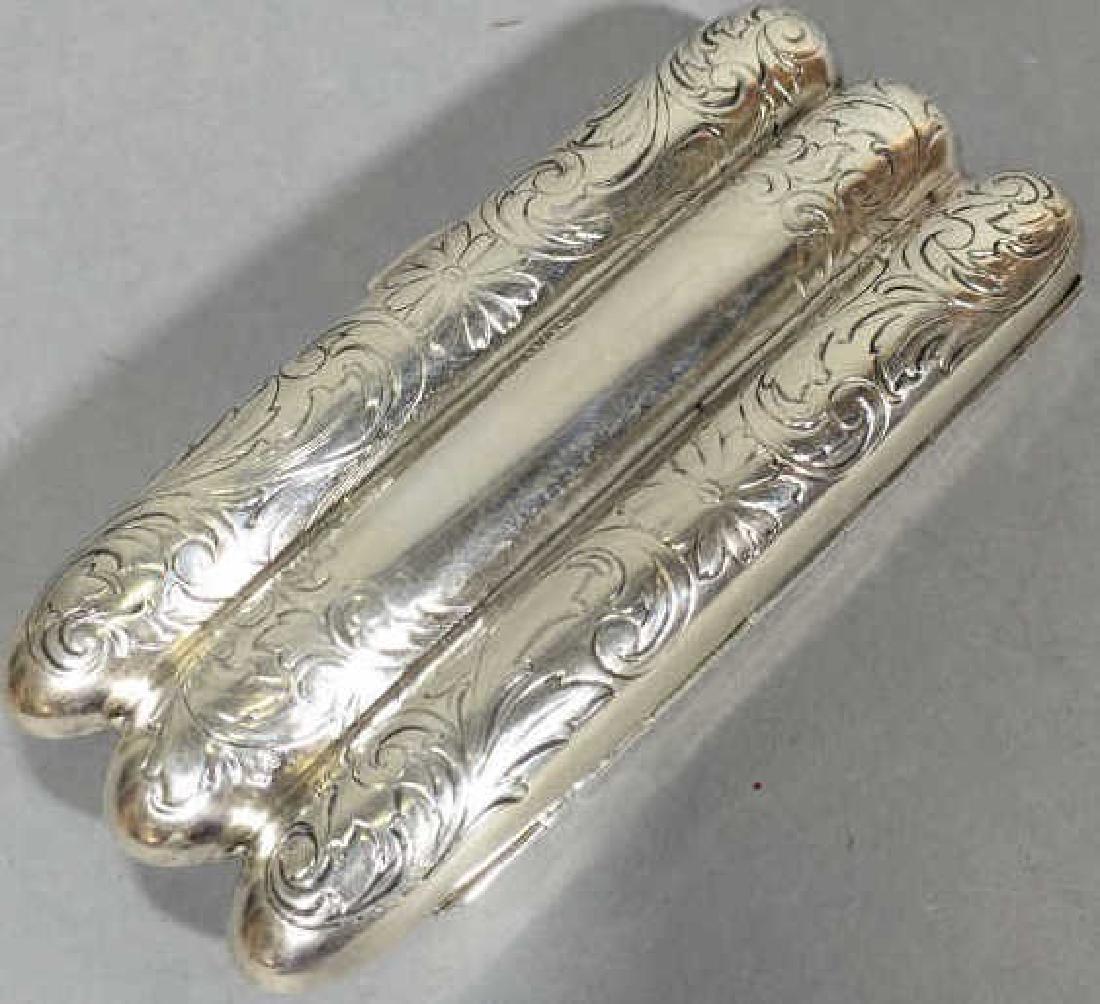 Antique Sterling Silver & Gilt Wash Cigar Case (1 of 5)