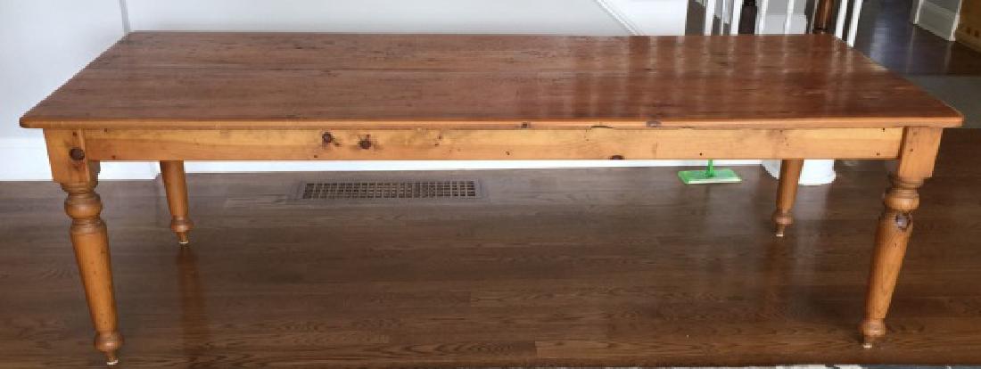 Custom Made Antique Distressed Wood Farm Table (1 of 5)