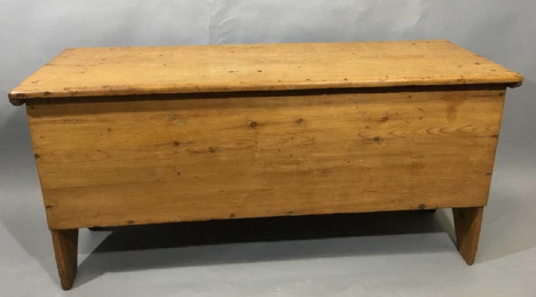 Antique 19th C American Carved Pine Trunk / Chest (1 of 4)