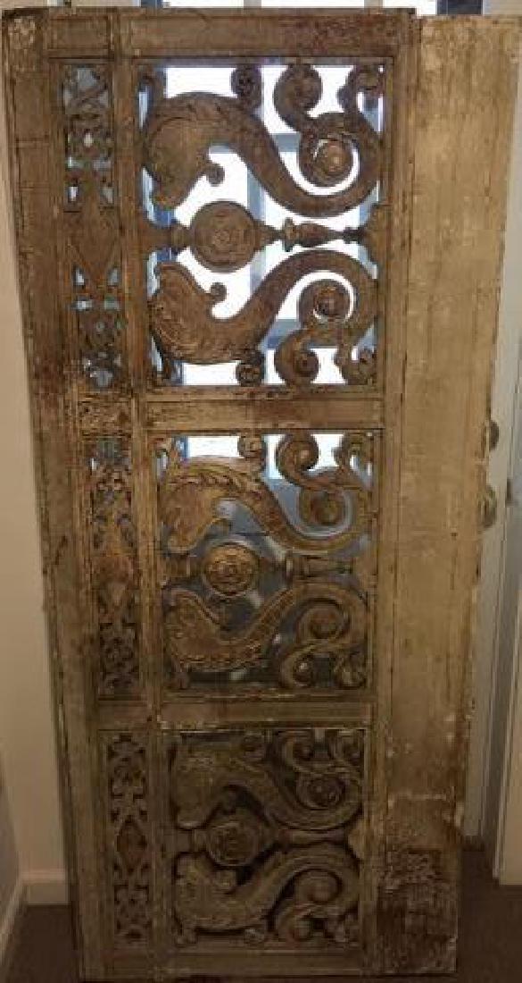 Antique 19th C Architectural Salvage Carved Panel (1 of 4)