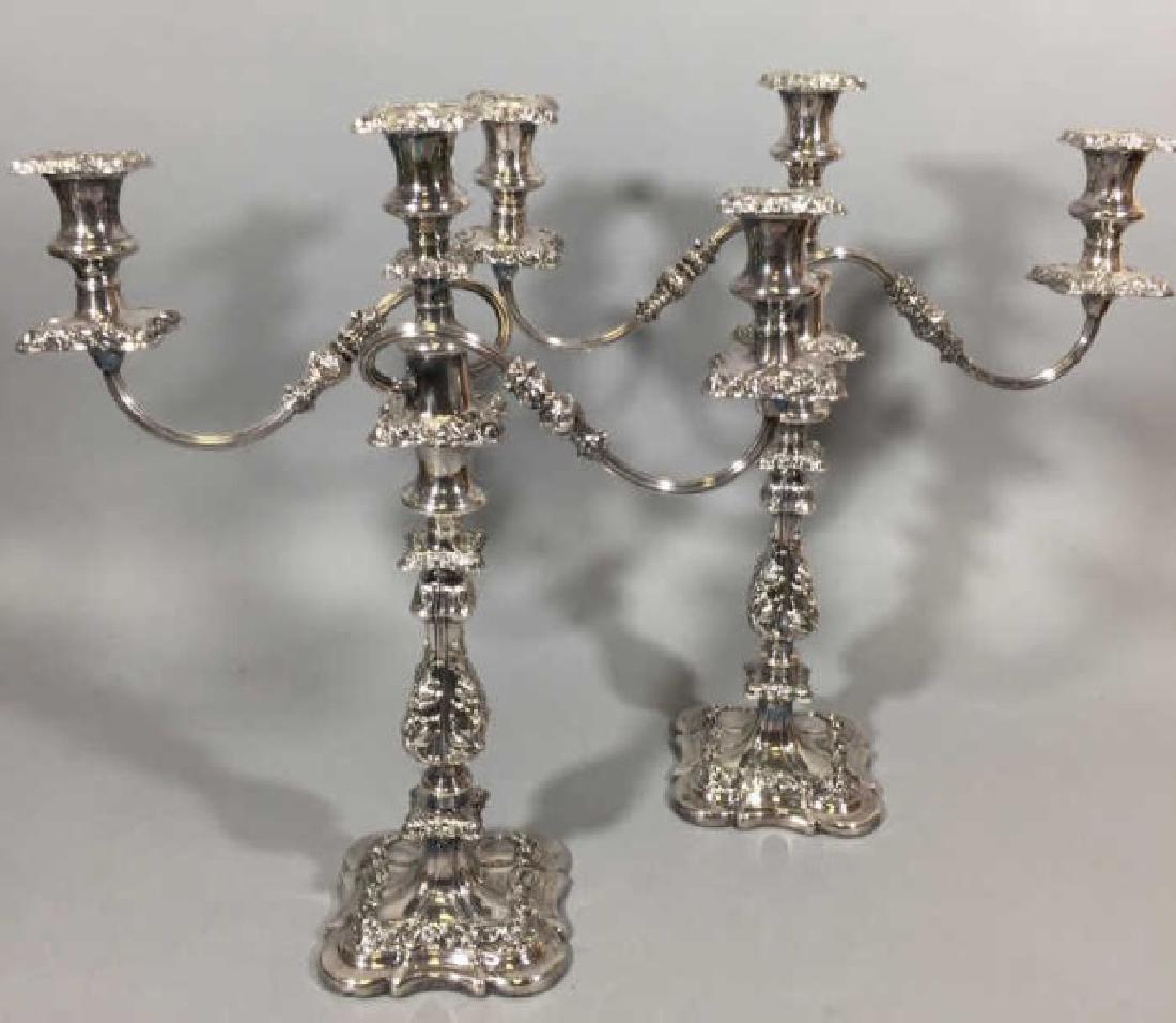 Pair Ellis Barker England Silver Copper Candelabra (1 of 5)