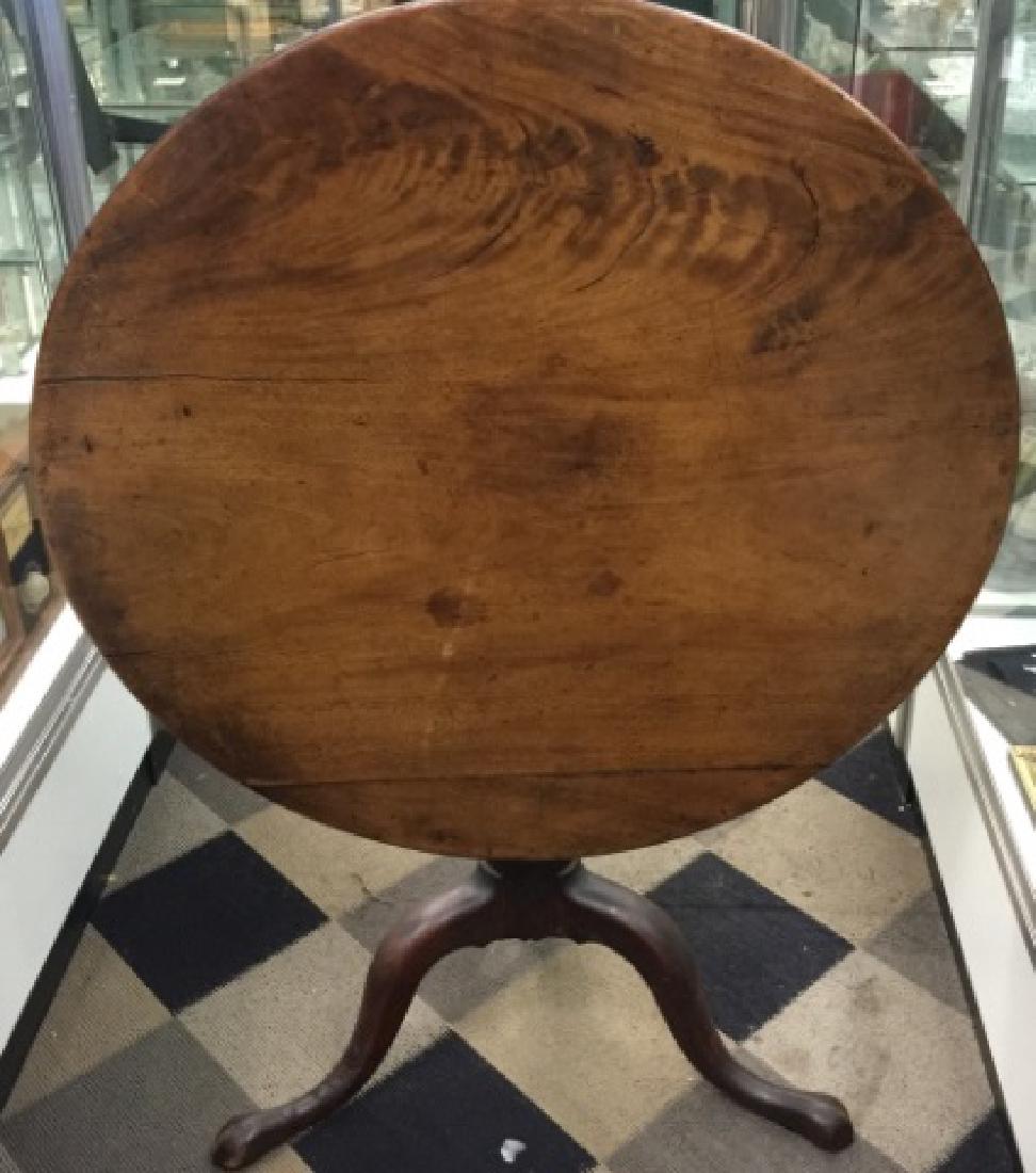 Antique American Flame Mahogany Tilt Top Table (1 of 6)