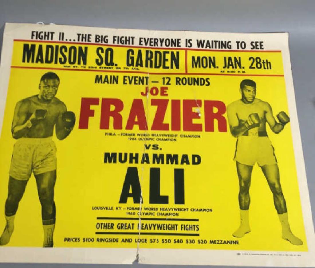 Original Frazier Ali MSG Fight Poster Jan 28, 1974 (1 of 5)