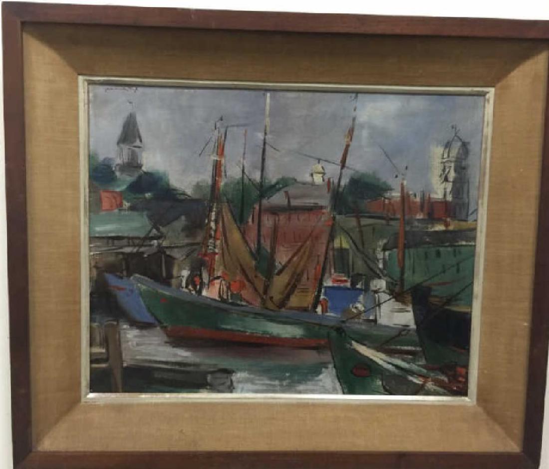 Framed MCM Oil Painting by Grace Huntley Pugh (1 of 4)