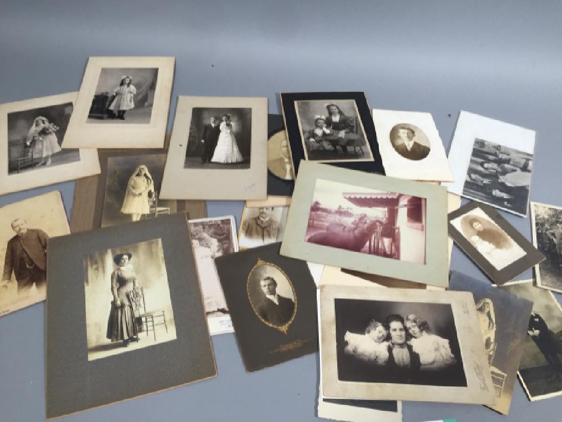 Group Antique Photographic CDV Portraits c. 1900 (1 of 5)