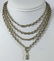 Antique Victorian 19th C Silver Watch Fob Chain